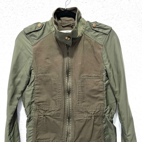 Lucky Brand Green Utility Jacket with Collared Neckline SMALL - Picture 4 of 9